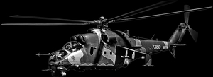 Вертолёт типа Ми - картинки для гравировки